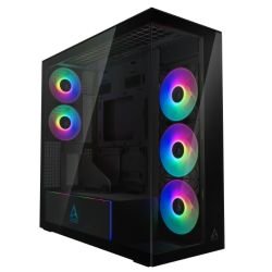 ARCTIC – ARCTIC Xtender (VG Mirror Black) Case w/ Mirror Glass Side and Front, E-ATX, 5x ARGB Fans, ARGB PSU Shroud, Mesh Airflow, GPU Vertical Mount, USB-C 10Gbps ARCTIC - ARCTIC Xtender (VG Mirror Black) Case w/ Mirror Glass Side and Front, E-ATX, 5x ARGB Fans, ARGB PSU Shroud, Mesh Airflow, GPU Vertical Mount, USB-C 10Gbps