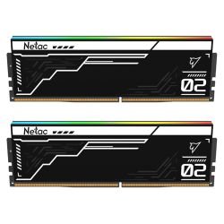 NETAC - Netac Shadow II RGB Black 32GB Kit (2 x 16GB), DDR5, 5600MHz, CL40, AMD EXPO & Intel XMP 3.0, ECC, PMIC, DIMM Memory