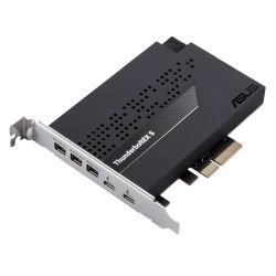 ASUS – Asus ThunderboltEX 5 Expansion Card, PCIe 4.0, 2x Thunderbolt 5 (USB-C), 3x Mini DisplayPort In, Up to 120Gbps Bandwidth ASUS - Asus ThunderboltEX 5 Expansion Card, PCIe 4.0, 2x Thunderbolt 5 (USB-C), 3x Mini DisplayPort In, Up to 120Gbps Bandwidth