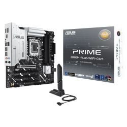 ASUS - Asus PRIME Z890M-PLUS WIFI, Intel Z890, 1851, Micro ATX, 4 DDR5, HDMI, DP, Wi-Fi 7, 2.5G LAN, 3x M.2