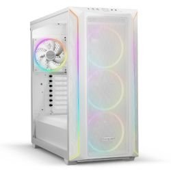 BEQUIET - Be Quiet! Shadow Base 800 FX RGB Gaming Case w/ Glass Window, E-ATX, ARGB Front Strips & Controller, 4x ARGB Fans & Hub, Mesh Airflow, USB-C, White