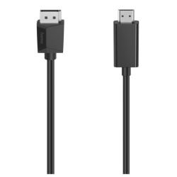 HAMA – Hama DisplayPort Male to HDMI Male Converter Cable, Ultra-HD 4K, 1.5 Metre, Black HAMA - Hama DisplayPort Male to HDMI Male Converter Cable, Ultra-HD 4K, 1.5 Metre, Black