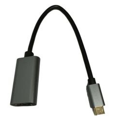 JEDEL – Jedel USB-C Male to HDMI Female Cable, 4K, 15cm, Black JEDEL - Jedel USB-C Male to HDMI Female Cable, 4K, 15cm, Black