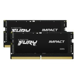 KINGSTON - Kingston Fury Impact 32GB Kit (2 x16GB), DDR5, 5600MHz (PC5-44800), CL40, 1.1V, Intel XMP 3.0, SODIMM Memory