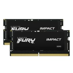 KINGSTON - Kingston Fury Impact 64GB Kit (2 x 32GB), DDR5, 5600MHz (PC5-44800), CL40, 1.1V, Intel XMP 3.0, SODIMM Memory