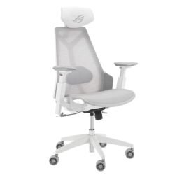 ASUS – Asus ROG Destrier Core White Gaming Chair, Cyborg-Inspired Design, Versatile Seat Adjustments, Mobile Gaming Arm Support ASUS - Asus ROG Destrier Core White Gaming Chair, Cyborg-Inspired Design, Versatile Seat Adjustments, Mobile Gaming Arm Support