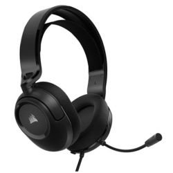 CORSAIR - Corsair HS35 v2 Multiplatform Wired Gaming Headset, 3.5mm Jack, Suspended Fabric Headband, 50mm Neodymium Drivers, Carbon