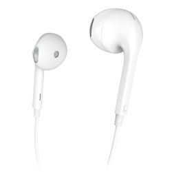 HAMA - Hama (Glow) Apple/Lightning Earset with Microphone, Answer Button, Volume Control, White