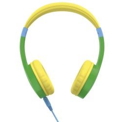 HAMA - Hama (Kids Guard) Childrens Headset, Volume Limiter, Microphone, Flexible Headband, Inline Controls, Green/Yellow