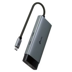 TP-LINK - TP-LINK (UH5020C) 5-in-1 USB-C Hub, 1x USB-C (PD 100W), 1x USB-C 5Gbps, 2x USB-A 5Gbps, 1x HDMI 4K