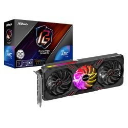 ASROCK – Asrock Intel Arc A770 Phantom Gaming 16GB OC, 16GB DDR6, PCIe4, HDMI, 3 DP, 2200MHz Clock, 0dB Cooling, RGB, Overclocked ASROCK - Asrock Intel Arc A770 Phantom Gaming 16GB OC, 16GB DDR6, PCIe4, HDMI, 3 DP, 2200MHz Clock, 0dB Cooling, RGB, Overclocked