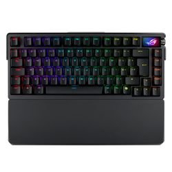 ASUS – Asus ROG AZOTH Extreme Compact 75% Mechanical RGB Gaming Keyboard, Wireless/Btooth/USB, NX Snow Switches, 8000Hz, OLED Display, Control Knob ASUS - Asus ROG AZOTH Extreme Compact 75% Mechanical RGB Gaming Keyboard, Wireless/Btooth/USB, NX Snow Switches, 8000Hz, OLED Display, Control Knob