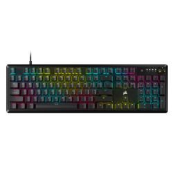 CORSAIR - Corsair K70 CORE RGB Mechanical Gaming Keyboard, USB, Red Linear Switches, Sound Dampening, Rotary Dial, Aluminium Top Plate, Black