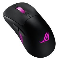 ASUS - Asus ROG Keris II Origin Wireless Lightweight RGB Gaming Mouse, Wired/Wireless/Btooth, AimPoint Pro Sensor, Push-Fit Switch Socket, 42000 DPI, Black