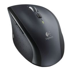 LOGITECH - Logitech M705 Marathon Wireless Optical Mouse, Dual-mode Scrolling, Customisable Buttons, 1000DPI, Charcoal