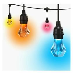 NANOLEAF – Nanoleaf Matter Smart Multicolour Outdoor String Lights Starter Kit, 15 Metre, 20 ARGB LEDs, 16+ Million Colours, Reacts to Sound & Music, IP65 NANOLEAF - Nanoleaf Matter Smart Multicolour Outdoor String Lights Starter Kit, 15 Metre, 20 ARGB LEDs, 16+ Million Colours, Reacts to Sound & Music, IP65