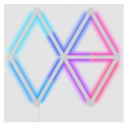 NANOLEAF – Nanoleaf Lines 60 Degrees Starter Kit (15-Lines), RGB Light Bars, Create an Illuminated Display, Screen Mirror/Music Reaction, App/Voice/Manual Control NANOLEAF - Nanoleaf Lines 60 Degrees Starter Kit (15-Lines), RGB Light Bars, Create an Illuminated Display, Screen Mirror/Music Reaction, App/Voice/Manual Control