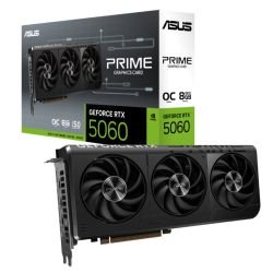 ASUS – Asus PRIME RTX5060 OC, PCIe5, 8GB DDR7, HDMI, 3 DP, 2595MHz Clock, Overclocked, Compact SFF-Ready ASUS - Asus PRIME RTX5060 OC, PCIe5, 8GB DDR7, HDMI, 3 DP, 2595MHz Clock, Overclocked, Compact SFF-Ready
