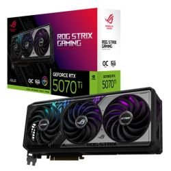 ASUS – Asus ROG STRIX RTX5070 Ti OC, PCIe5, 16GB DDR7, 2 HDMI, 3 DP, 2625MHz Clock, RGB Lighting, Overclocked ASUS - Asus ROG STRIX RTX5070 Ti OC, PCIe5, 16GB DDR7, 2 HDMI, 3 DP, 2625MHz Clock, RGB Lighting, Overclocked