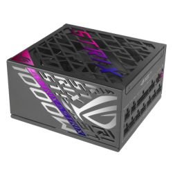 ASUS - Asus ROG Strix 1000W Platinum PSU, Fully Modular, 80+ Platinum, ATX 3.1, PCIe 5.0, GaN MOSFET, Intelligent Voltage Stabilizer