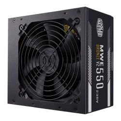 COOLER MASTER - Cooler Master 550W MWE Bronze V2 230V ATX 2.52 PSU, Fully Wired, HDB Bearing Fan, 80+ Bronze