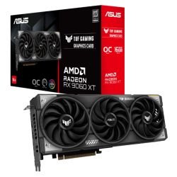 ASUS – Asus TUF GAMING RX9060 XT OC, PCIe5, 16GB DDR6, HDMI, 2 DP, RGB Lighting, 3340MHz Clock, Overclocked ASUS - Asus TUF GAMING RX9060 XT OC, PCIe5, 16GB DDR6, HDMI, 2 DP, RGB Lighting, 3340MHz Clock, Overclocked
