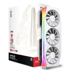 XFX - XFX Mercury RX9070 XT OC White Magnetic Air Edition with RGB, PCIe5, 16GB DDR6, HDMI, 3 DP, 3100MHz Clock, Overclocked
