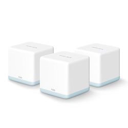 MERCUSYS - Mercusys (HALO H30 3-Pack) AC1200 Whole-Home Mesh Wi-Fi System, Dual Band, 2x 10/100 LAN on each Unit, AP Mode