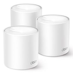 TP-LINK - TP-LINK (DECO X1500) AX1500 Whole Home Mesh Wi-Fi 6 System, 3 Pack, Dual Band, OFDMA & MU-MIMO