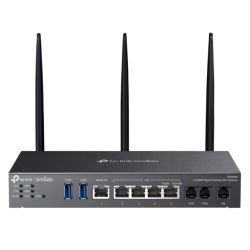 TP-LINK - TP-LINK (DR3650v) Omada AX3000 Wi-Fi 6 Gigabit Desktop DSL Gateway, Dual Band, VDSL2 35b, USB 3.0, VoIP Support, Centralized Management, Mesh Technology