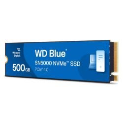 WD - WD 500GB Blue SN5000 M.2 NVMe Gen4 SSD, M.2 2280, PCIe4, 3D NAND TLC, R/W 5000/4000 MB/s, 460K/770K IOPS