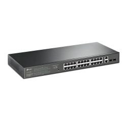 TP-LINK - TP-LINK (TL-SG1428PE) 28-Port Gigabit PoE+ Easy Smart Switch, 24-Port PoE+, 2 SFP Ports, Rackmountable