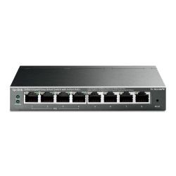 TP-LINK - TP-LINK (TL-SG108PE) 8-Port Gigabit Easy Smart Switch with 4-Port PoE+, Steel Case
