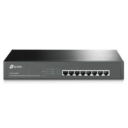 TP-LINK - TP-LINK (TL-SG1008MP) 8-Port Gigabit Unmanaged Desktop/Rackmount Switch, 8-Port PoE+, Metal