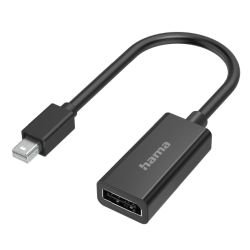 HAMA – Hama Mini DisplayPort Male to DisplayPort Female, Ultra-HD 4K, Black HAMA - Hama Mini DisplayPort Male to DisplayPort Female, Ultra-HD 4K, Black