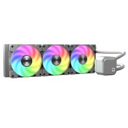 VIDA - Vida TriFrost 360mm ARGB Liquid CPU Cooler, 3x ARGB PWM Fans, ARGB CPU Block, 300W TDP, White