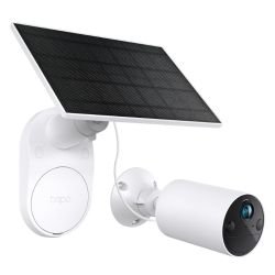 TP-LINK – TP-LINK (TAPO C410 KIT) Smart Battery-Powered 2K Outdoor Security Camera & Solar Panel, 6400mAh Battery, Colour Night Vision, AI Detection, Alarms, 2-Way Audio, No Hub Required TP-LINK - TP-LINK (TAPO C410 KIT) Smart Battery-Powered 2K Outdoor Security Camera & Solar Panel, 6400mAh Battery, Colour Night Vision, AI Detection, Alarms, 2-Way Audio, No Hub Required