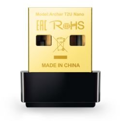 TP-LINK – TP-LINK (Archer T2U Nano) AC600 (433+150) Wireless Dual Band USB Adapter, Advanced Security TP-LINK - TP-LINK (Archer T2U Nano) AC600 (433+150) Wireless Dual Band USB Adapter, Advanced Security