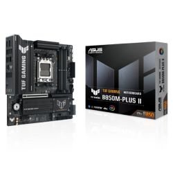 ASUS - Asus TUF GAMING B850M-PLUS II, AMD B850, AM5, Micro ATX, 4 DDR5, HDMI, DP, 2.5G LAN, 3x M.2