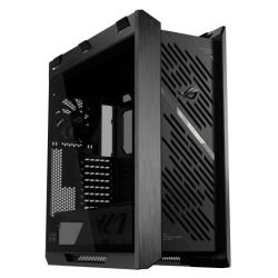 ASUS - Asus ROG Strix Helios II Gaming Case w/ Glass Windows, E-ATX, 4x Fans, GPU Braces, USB-C 20Gbps, Fan/RGB Control Buttons, Carry Handles, Black