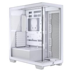 CORSAIR - Corsair 3500X Gaming Case w/ Glass Side & Front, E-ATX, No Fans, USB-C, Asus BTF Compatible, White