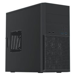 VIDA - Vida Corporate Black Office Case, Micro ATX, 120mm Fan, Mesh Front