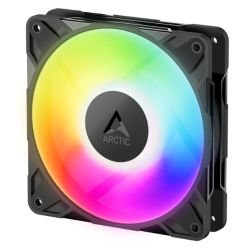 ARCTIC - ARCTIC P12 Pro ARGB 120mm PWM Case Fan w/ Cable Splitter, Fluid Dynamic Bearing, 600-3000 RPM, Black