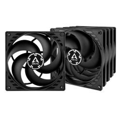 ARCTIC - ARCTIC P14 Pressure Optimised 140mm Case Fans (5 Pack), Black, Fluid Dynamic, 1700 RPM, Value Pack