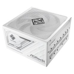 ASROCK - Asrock 1200W Steel Legend SL-1200G PSU, Fully Modular, 80+ Gold, Cybenetics Platinum & Lambda A, ATX 3.1, PCIe 5.1, White