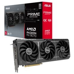ASUS – Asus PRIME RX9070 EVO OC, PCIe5, 16GB DDR6, HDMI, 3 DP, 2610MHz Clock, Overclocked, Compact SFF-Ready ASUS - Asus PRIME RX9070 EVO OC, PCIe5, 16GB DDR6, HDMI, 3 DP, 2610MHz Clock, Overclocked, Compact SFF-Ready