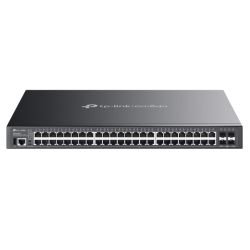 TP-LINK – TP-LINK (SG5452XMPP) Omada 48-Port Gigabit Stackable Lite L3 Managed PoE++ Switch with 4x 10G Slots, Rackmountable TP-LINK - TP-LINK (SG5452XMPP) Omada 48-Port Gigabit Stackable Lite L3 Managed PoE++ Switch with 4x 10G Slots, Rackmountable