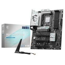 MSI - MSI B860 GAMING PLUS WIFI, Intel B860, 1851, ATX, 4 DDR5, HDMI, DP, TB4, Wi-Fi 7, 5G LAN, 3x M.2