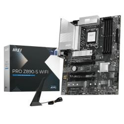 MSI - MSI PRO Z890-S WIFI, Intel Z890, 1851, ATX, 4 DDR5, HDMI, DP, TB4, Wi-Fi 7, 2.5G LAN, 3x M.2