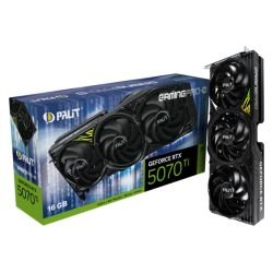 PALIT - Palit RTX5070 Ti GamingPro-S, PCIe5, 16GB DDR7, HDMI, 3 DP, 2452MHz Clock, RGB Lighting